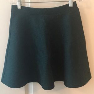 Sweet green skater skirt with lace overlay